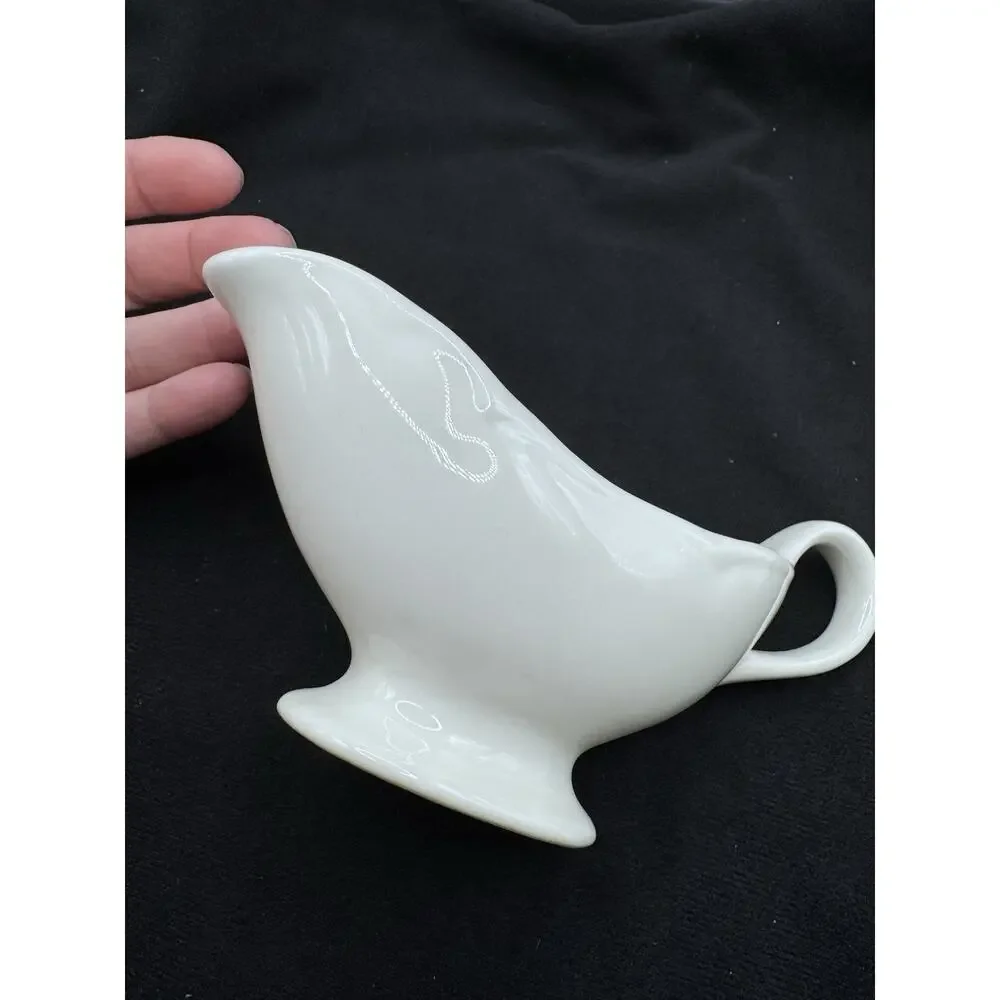 Homer Laughlin White Gravy Boat Vintage saucière Best China USA